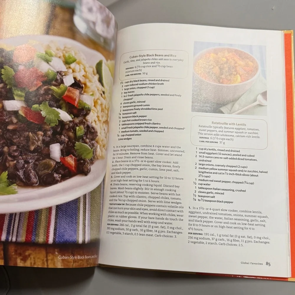 Diabetic Living‎ Favorite Slow Cooker Recipes Cookbook Healthy Meals